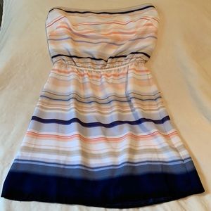 WHITE HOUSE BLACK MARKET STRAPLESS SUMMER MINI DRESS